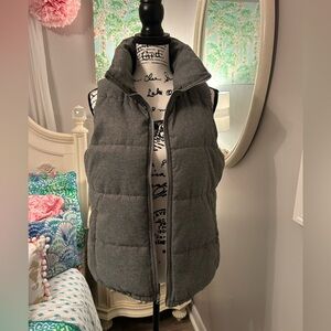 Old Navy puffer vest, charcoal grey, Size Medium